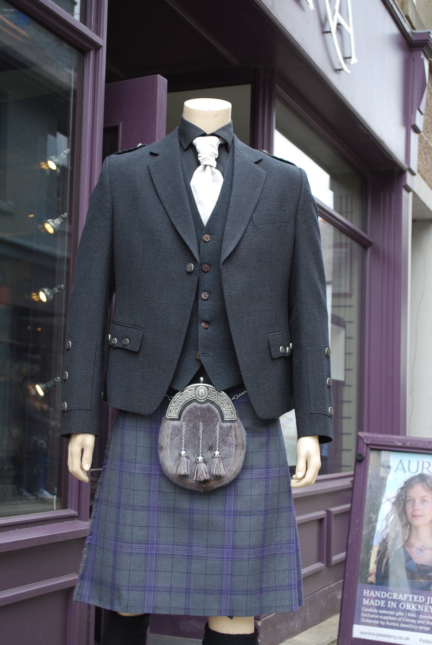 Orkney Heather Aurora Tartan Kilt