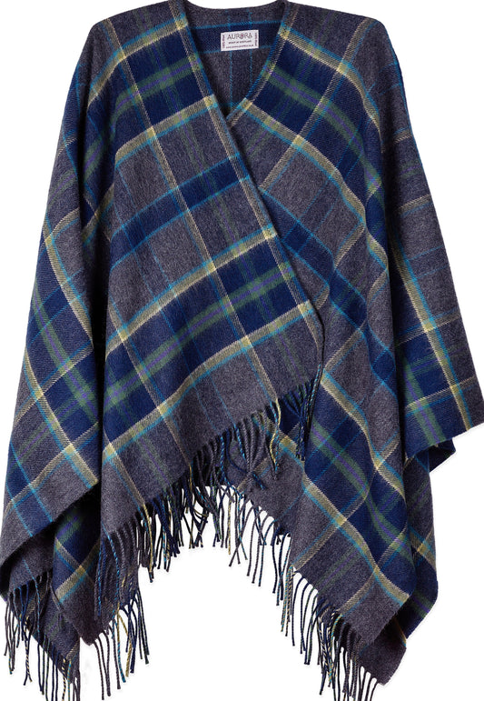 Spirit of Shetland Tartan Serape - Aurora Orkney Jewellery